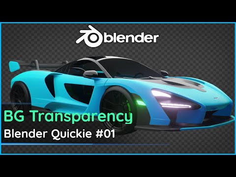 Blender | Render Transparent Backgrounds | Quickie