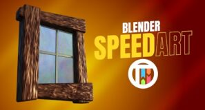 STYLIZED MEDIEVAL WINDOW MODEL – Blender 3.0 Eevee Speedart