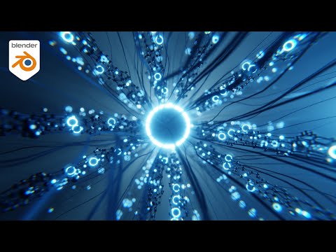 Create a Microscopic SciFi Animation in Geometry Nodes (Blender Tutorial)
