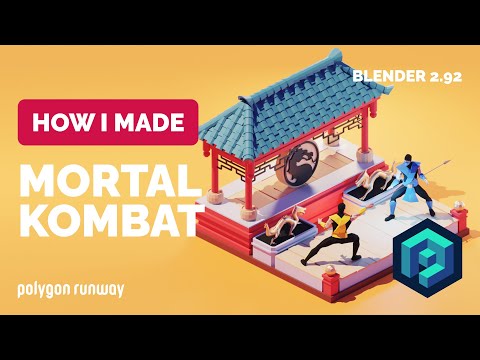 Mortal Kombat in Blender 2.92 – 3D Modeling Process | Polygon Runway