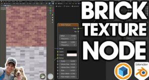 How to Use the BRICK TEXTURE NODE in Blender!