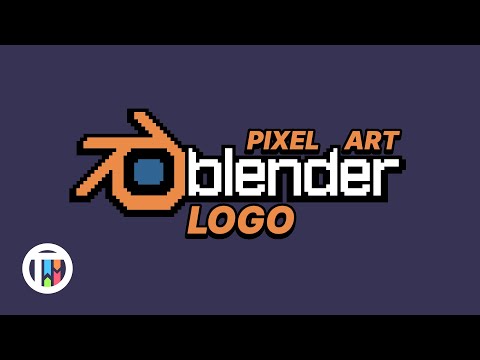 Recreating the Blender Logo in Pixel Art