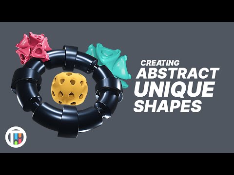 CREATING ABSTRACT UNIQUE SHAPES – Blender 2.92 Eevee