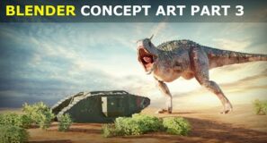 Tutorial: Blender Dinosaur Scene – Part 3