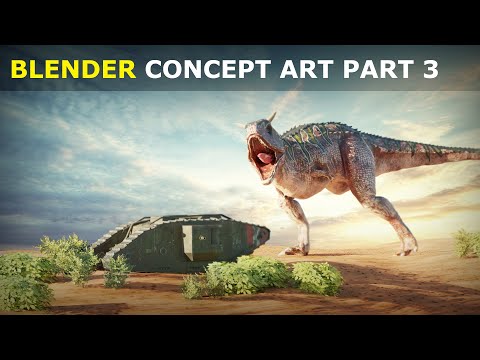 Tutorial: Blender Dinosaur Scene – Part 3