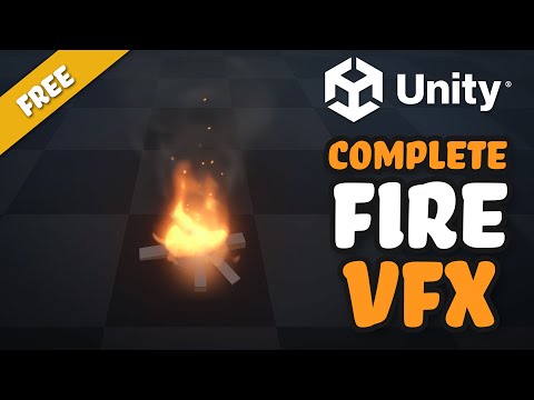 Fire VFX, small  flames and smoke particles and shader graph in Unity – part 2