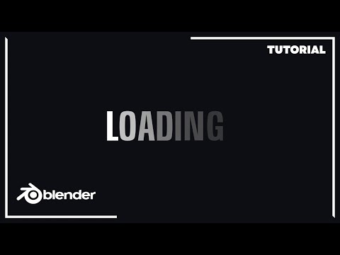 Loading Transition Animation Breakdown – Blender 3.1 Eevee Tutorial