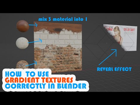 how to use gradient textures correctly in blender