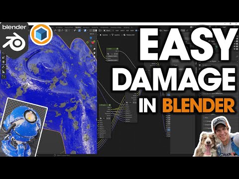 Easy MATERIAL DAMAGE in Blender with Fluent Materializer – How to Add 5 Kinds of Damage!