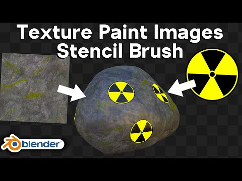 Texture Paint with Images – Stencil Brush (Blender Tutorial)