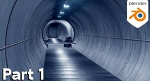 Sci-Fi Tunnel-Part 1 (Blender Eevee Tutorial)