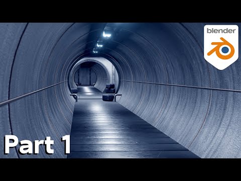 Sci-Fi Tunnel-Part 1 (Blender Eevee Tutorial)