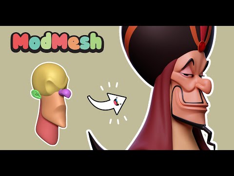ModMesh Demo: Creating Unique Character Heads Quickly and Easily