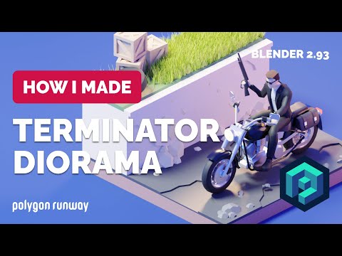 Terminator Bike Scene in Blender 2.93 – 3D Modeling Process