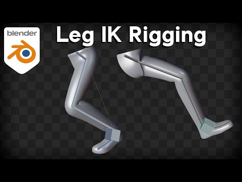 How to Setup Leg IK Rigging (Blender Tutorial)