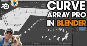 Easy ARRAYS ALONG CURVES with Curve Array Pro!