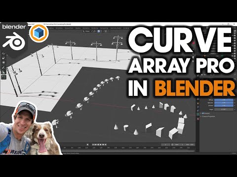 Easy ARRAYS ALONG CURVES with Curve Array Pro!