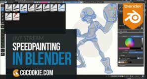 Live Speedpaint: 2D with Blender’s Grease Pencil (Paul Caggegi)