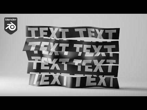 Abstract Text Animation in Blender 3.0