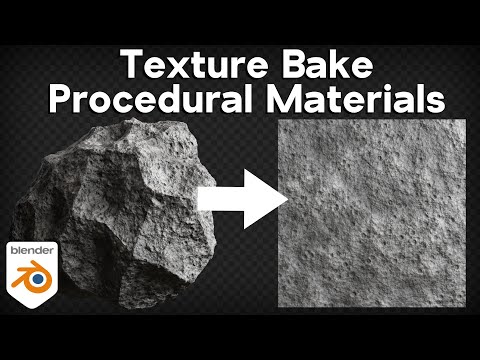 How to Texture Bake Procedural Materials (Blender Tutorial)