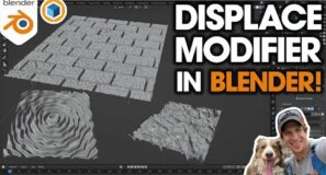 How to Use the DISPLACE MODIFIER In Blender! (Step by Step Tutorial)