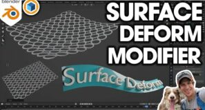 How to Use the SURFACE DEFORM Modifier in Blender!