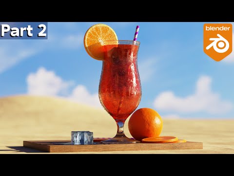 Summer Beverage 🍹 Part 2 (Blender Tutorial)