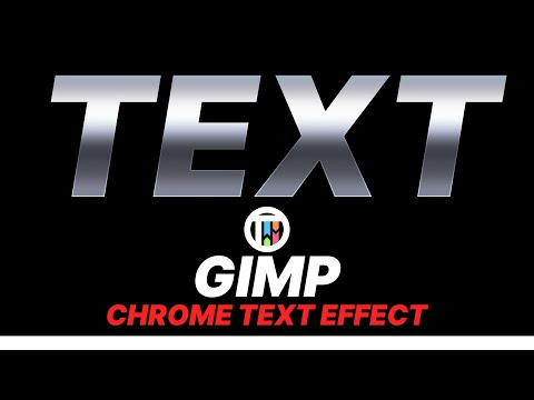 CHROME TEXT EFFECT – GIMP TUTORIAL