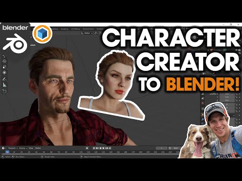 Importing CHARACTER CREATOR Models into BLENDER!