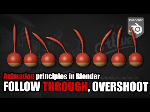 Animation fundamentals in Blender – Overlapping, Follow through and overshoot