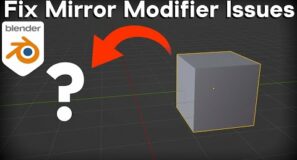 How to Fix Mirror Modifier not Working (Blender Tutorial)