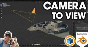 How to Move The Camera to Your View – Blender QUICK TIP!
