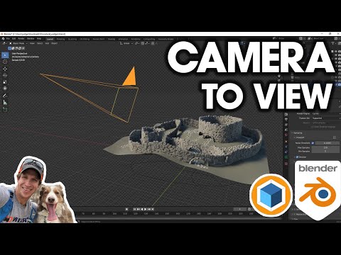 How to Move The Camera to Your View – Blender QUICK TIP!