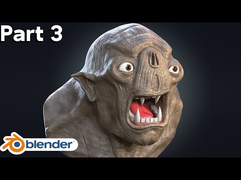 Cave Troll (Blender Sculpting Tutorial) Part 3