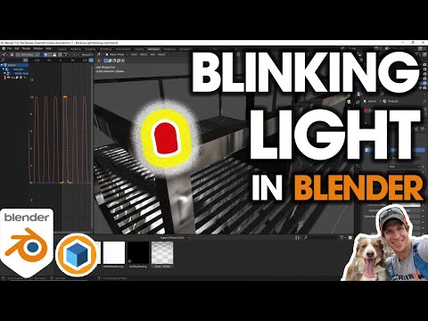 How to Make a BLINKING LIGHT in Blender!