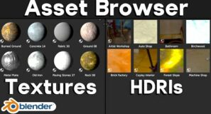 Add Textures and HDRIs in Blender’s Asset Browser (Tutorial)