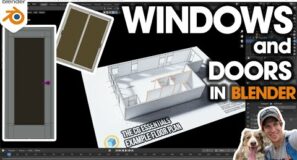 Adding DOORS AND WINDOWS in Blender – Architectural Modeling in Blender Part 2