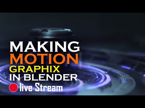 🔴 blender live  – creating motion graphics in blender
