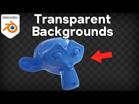 How to Render Transparent Backgrounds in Blender