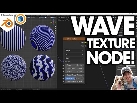 How to Use the WAVE TEXTURE Node – Blender Texture Node Tutorial