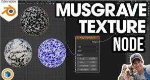 How to Use the MUSGRAVE TEXTURE NODE in Blender!