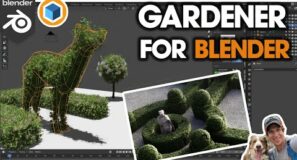Easy BUSHES, SHRUBS, and HEDGES in Blender with Gardener! (New Add On!)