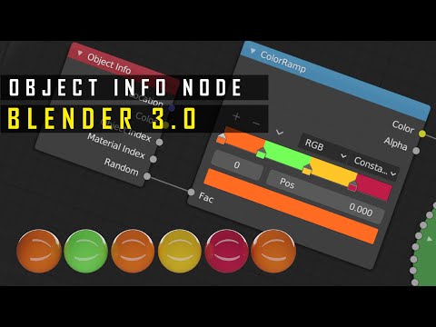 Object Info Node | Random Coloured Objects | Blender