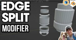 How to Use the EDGE SPLIT Modifier in Blender!
