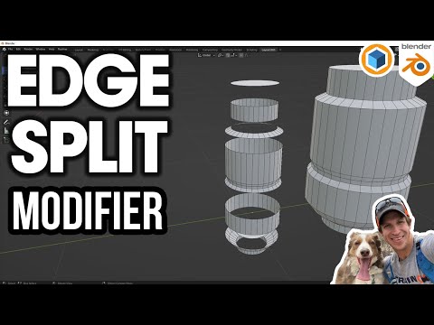 How to Use the EDGE SPLIT Modifier in Blender!