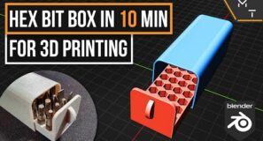 Model A Hex Bit Storage Box For 3D Printing In 10 Minutes  Ep. 2 – Blender 3.0 / 2.93