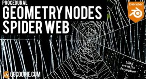 How to Make Spider Webs in Blender with Geometry Nodes (2022)