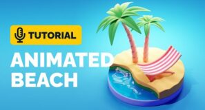 Blender 3.2 Animated Beach Tutorial | Polygon Runway