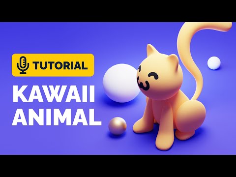 Kawaii 3D Cat Tutorial in Blender 3.1 | Polygon Runway