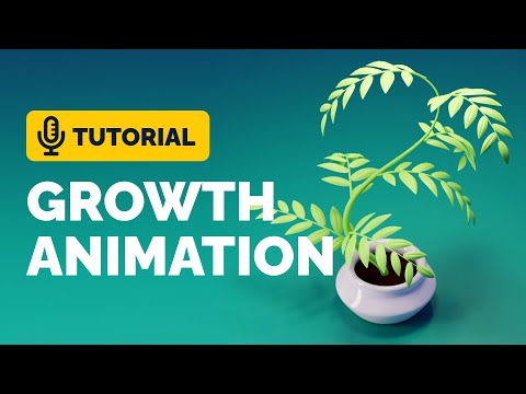 Growing Plant Animation Full Tutorial in Blender 3.0 | Polygon Runway